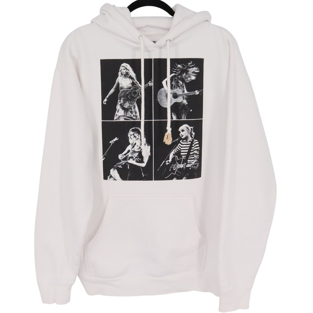 T.S. Swifty The‎ Eras Tour Hoodie Size M White Sweater Concert Tour